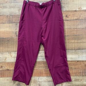 Wonderwink Maroon Scrub Pants Size XL Petite